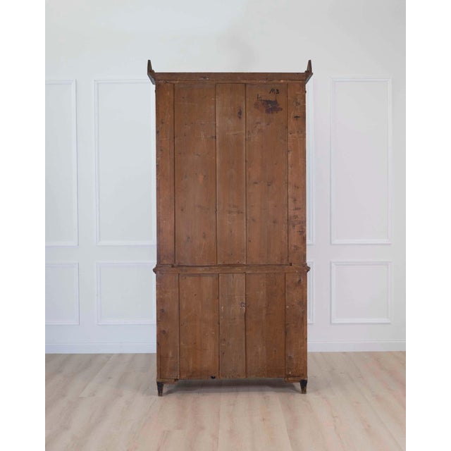 Black Swedish 19th Century Painted Bookcase For Sale - Image 8 of 9