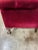 Deep Red Maroon Mohair Armchair Claw Feet For Sale - Image 11 of 12