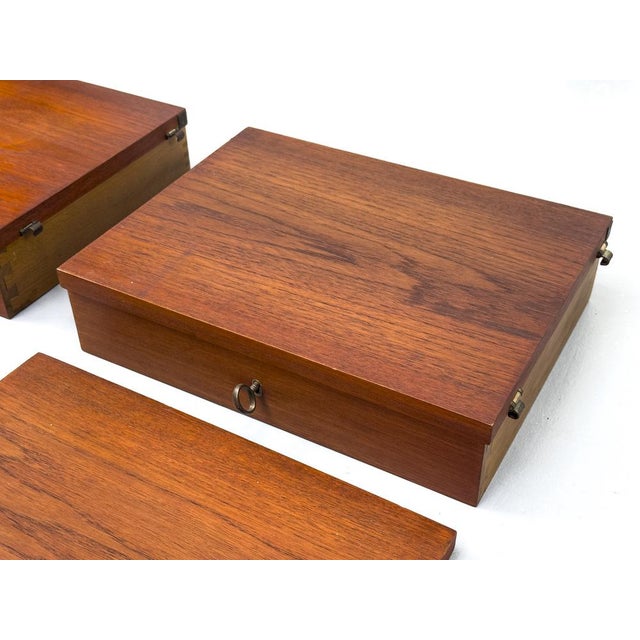 Vintage Teak Wall Shelf by Kajsa & Nils Nisse Strinning for String, 1960s, Set of 2 For Sale - Image 10 of 16