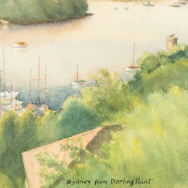 Traditional 'Sydney, Australia From Darling Point' by Brett Hilder, 1961 For Sale - Image 3 of 8