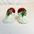 1980s Americana Boho Chic Majolica Fitz & Floyd Santa Salt & Pepper Shakers - A Pair, Christmas For Sale - Image 6 of 9