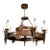 19th Century French Black Iron Chandelier With Fleur De Lis Design For Sale - Image 9 of 9