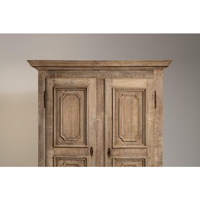 1800s Beige French Provençal Oak Armoire For Sale - Image 9 of 14