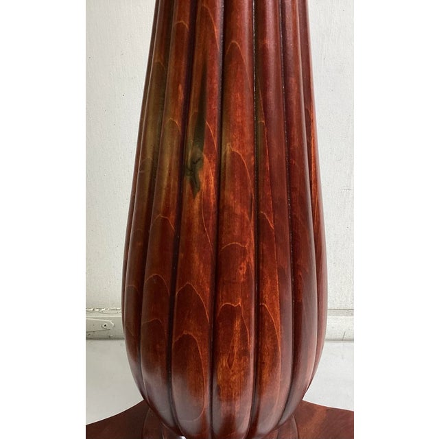 Late 18th Century Victorian Aesthetic Movement Red Mahogany Pedestal or Plant Stand For Sale - Image 4 of 9