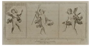 Carlo Nolli, Cupid In Three Frames, Etching, 18th Century