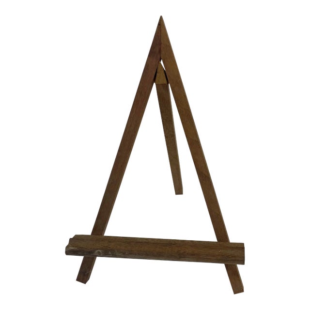 Vintage Wooden Petite Table Easel For Sale