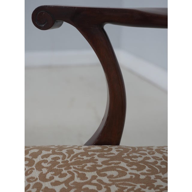 Wood Set of 8 Baker Vintage Mahogany Dining Room Chairs For Sale - Image 7 of 18