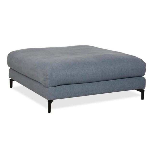 Textile Nuvola Lounge Chairs, Coffee Table and Ottoman in Grey Fabric from Rolf Benz, Set of 4 For Sale - Image 7 of 18