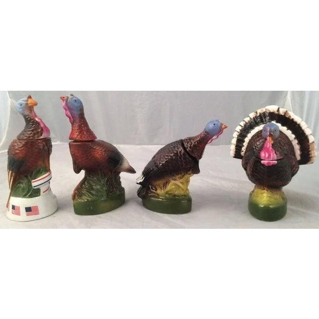 Brown Mini Mid 20th Century Wild Turkey Decanters- Set of 8 For Sale - Image 8 of 11