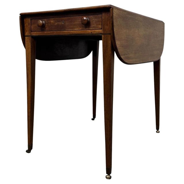 Antique Georgian Style Mahogany Pembroke Table, 1800s For Sale - Image 12 of 14