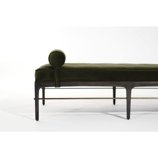 Burnt Umber Linear Daybed Series Espresso and Bronze For Sale - Image 8 of 18