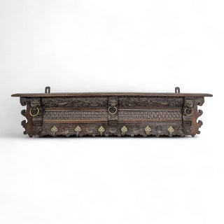 Late 19th Century Renaissance Style Wall Shelf in Oak For Sale