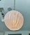 Single Murano Globe Shape Clear Textured Glass Ceiling Pendant Light For Sale - Image 14 of 17