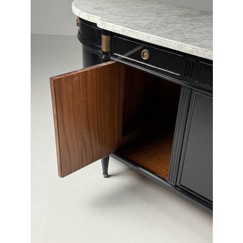 Black Louis XVI Style Sideboard For Sale - Image 9 of 18