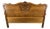 Vintage French Louis XVI Carved Oak Double Bed Headboard For Sale