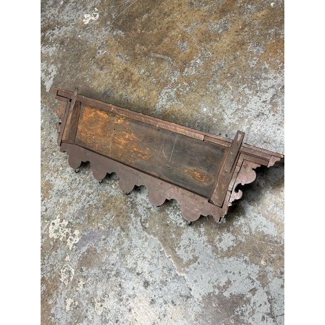 Italian Walnut Carved Hanging Coat Rack, Antique For Sale - Image 12 of 12