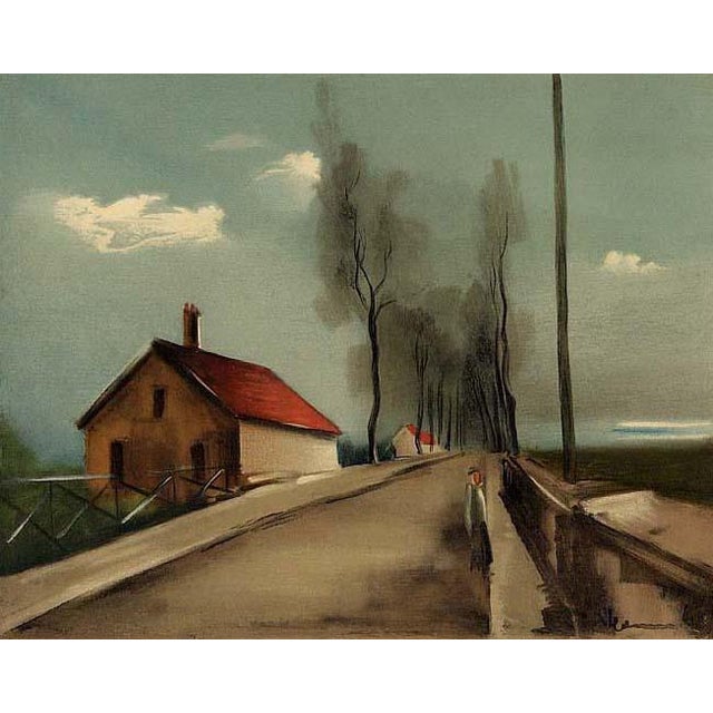 Title: The Brezolles Road Artist: Maurice de Vlaminck Country: France Medium: Lithograph – 14 Marks: Signed in plate, not...