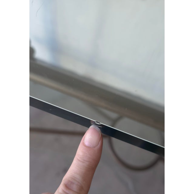 Giacometti Style Bronzed Finish and Glass Console Table For Sale - Image 11 of 11