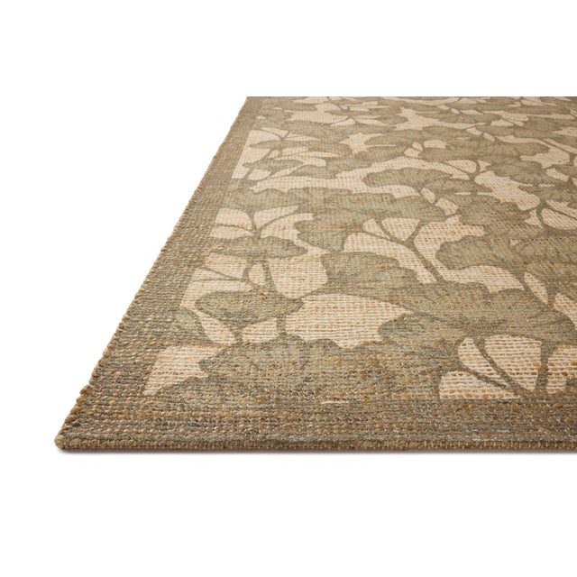 Transitional Chris Loves Julia x Loloi Rue Olive / Sage 2'-3" x 3'-9" Accent Rug For Sale - Image 3 of 6