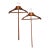 Pair of Mid 20th Century Mod Fratelli Reguitti Italian Dovetail Wooden Hanger W Pole For Sale
