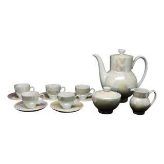 Ania Coffee Set from Ćmielów, Poland, 1960s, Set of 13 For Sale