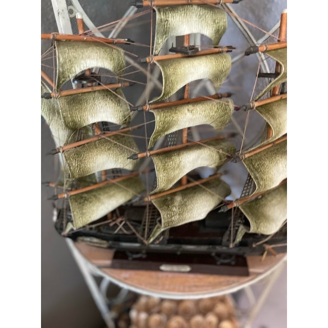 The ship itself is an incredible replica, very detailed and looks impressive The sails are made from a hard plastic not...