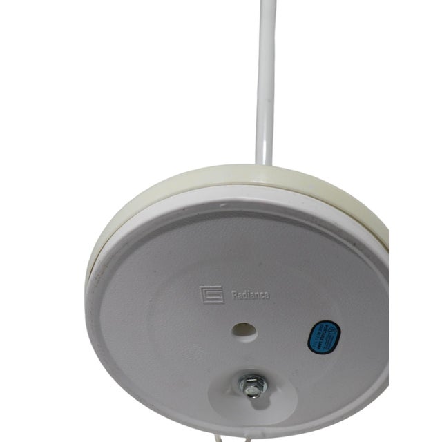 White Post Modern Space Age Mid Century Desk Lamp by Radiance C 1970/80's For Sale - Image 8 of 12