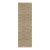 Rug & Kilim’s Block Print Runner With Gold & Beige-Brown Geometric Pattern For Sale
