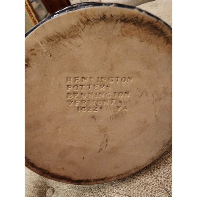 1970s Bennington Blue Agate 3 Quart Casserole For Sale - Image 5 of 7