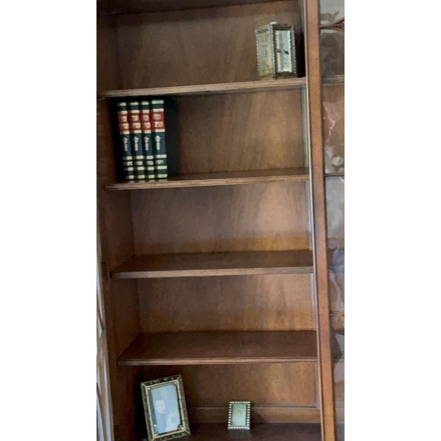 Baker Furniture Company Breakfront Display Cabinet/ Bookcase- Signature Piece by Baker Furniture, Stately Home Collection Vintage For Sale - Image 4 of 8