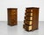 1910s Pair of Federal Style Narrow Mahogany Dressers | 1920's Skinny Nightstands Glass Knobs For Sale - Image 5 of 12