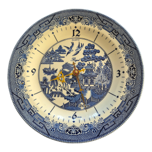 Blue Willow Churchill Royal China Wall Clocks