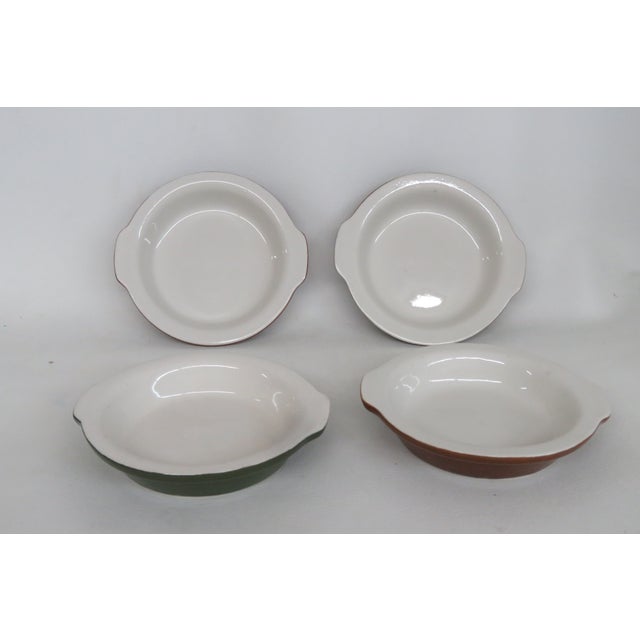 Mid-Century Modern Hall Pottery 512 Crock Bowl 4pc Set Mid Century Ceramic Casserole Dishes 4508b For Sale - Image 3 of 14
