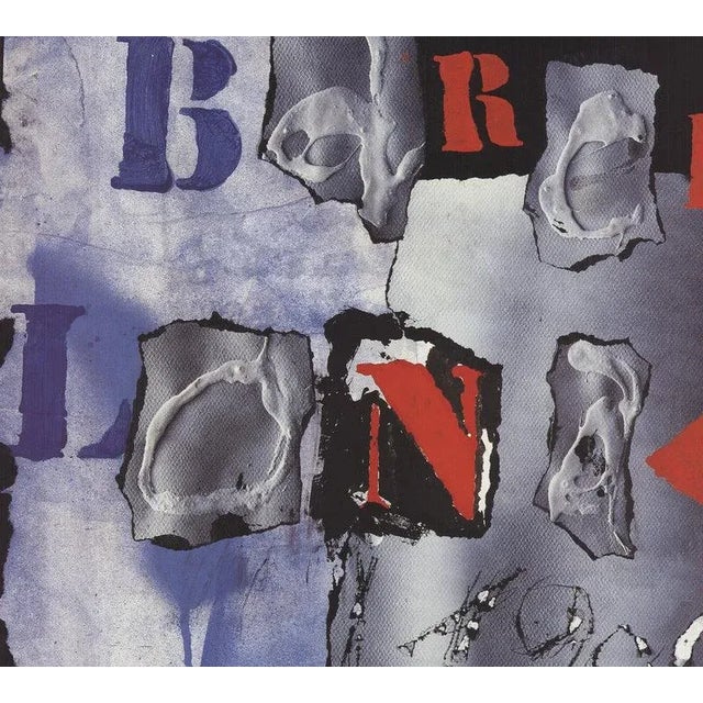 Contemporary 1992 Antoni Clave 'Olympics 1992 Barcelona' Blue,Red Offset Lithograph For Sale - Image 3 of 4