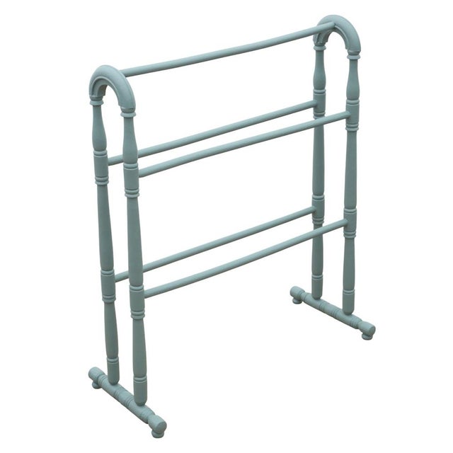 Antique Green Painted Towel Rail Stand, 1800s For Sale - Image 3 of 6