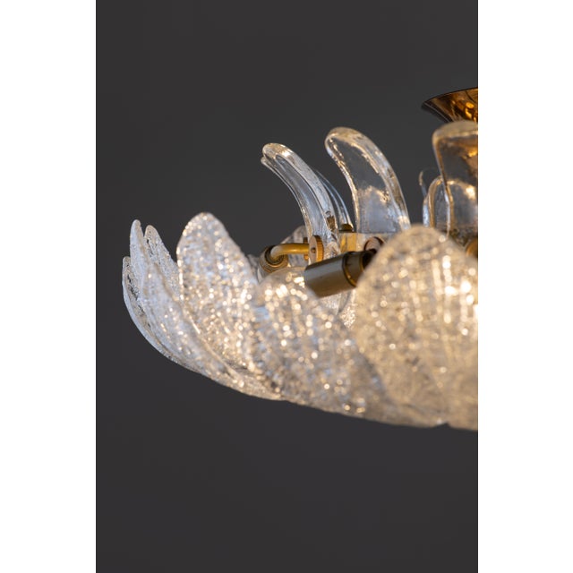 Murano Glass Hanging Lamp from Barovier & Toso, 1980s For Sale - Image 6 of 15