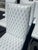 Set of 6 Custom White Leather Parsons Dining Chairs Attributed to Design Institute of America For Sale - Image 11 of 18