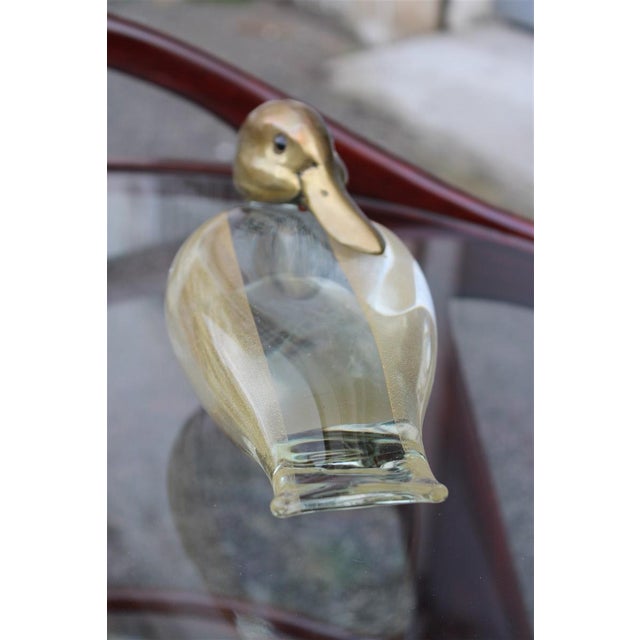 Metal Murano Glass and Brass Duck from La Murrina, 1970 For Sale - Image 7 of 10