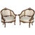 Italian Rococó Louis XV Fauteuils or Slipper Chairs - a Pair For Sale