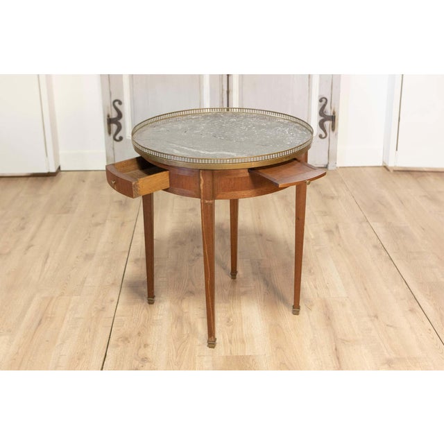 French 20th Century Louis XVI Style Bouillotte Table For Sale - Image 4 of 8