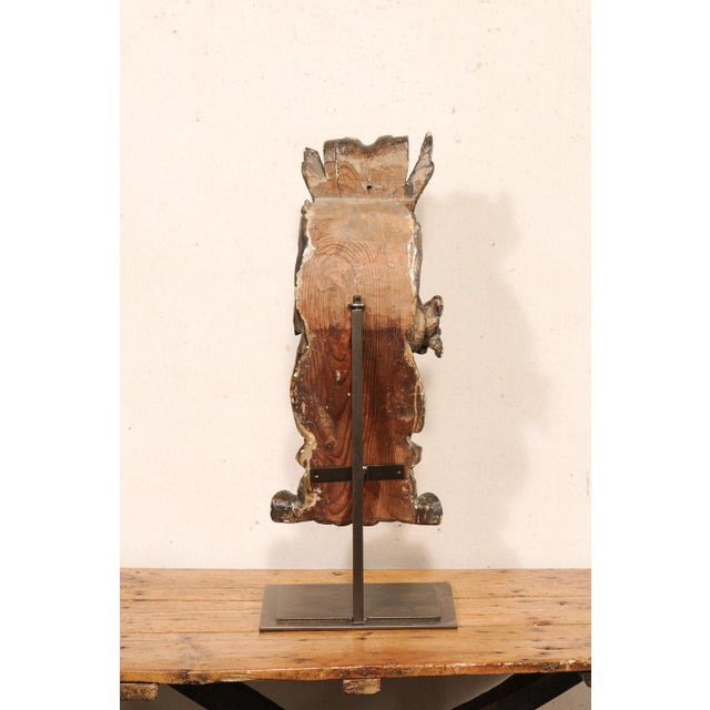 Stunning 18th C. Italian Carved Fragment on Stand For Sale - Image 4 of 11