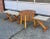 Mid-Century Modern Mid-Century Danish Folding Safari Chairs in Pine and Table, 1970s, Set of 4 For Sale - Image 3 of 6