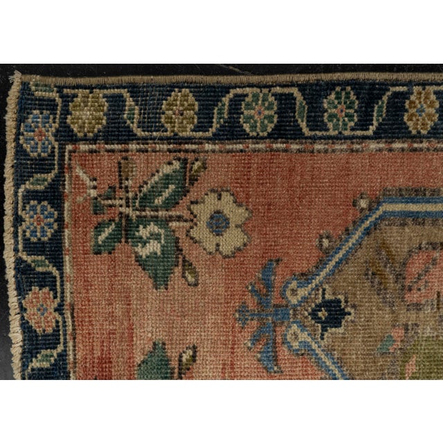 Early 21st Century Turkish Mini Rug Oriental Hand Knotted Vintage Rug 1'6" x 2'10" #21226 For Sale - Image 5 of 8