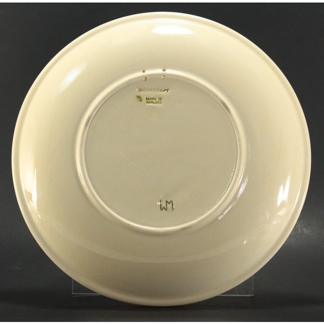 Moorcroft Flambe Pottery Plate With Magnolia Blooms, England 10.5" For Sale - Image 10 of 14