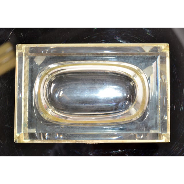 Art Deco Italian Murano Glass & 24k Gold Plate Jewelry Case Mandruzzato Style For Sale - Image 9 of 13