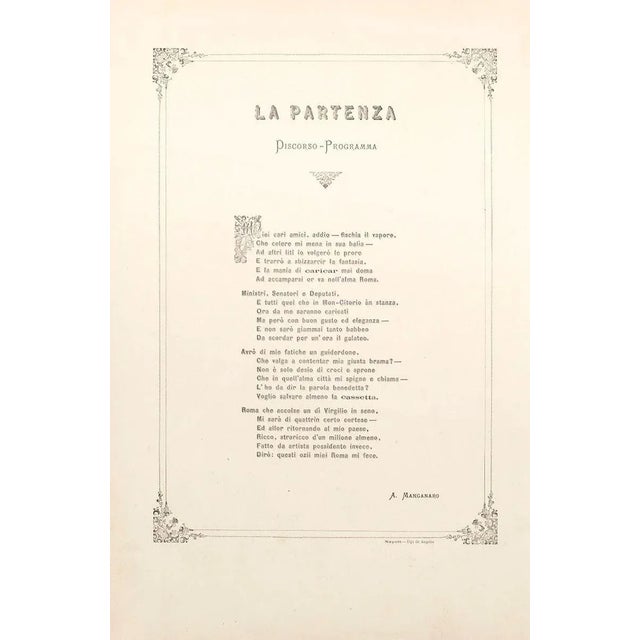 L'album di montecitorio is an original artwork realized by antonio manganaro, in 1872. Original colored lithograph. Good...
