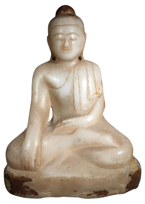 Asian Alabaster Buddha, 1880s