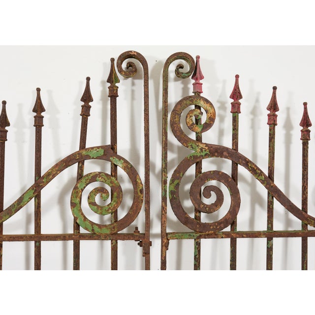 19th Century Stewart Iron Works Wrought Iron Double Entry Gates For Sale - Image 17 of 18