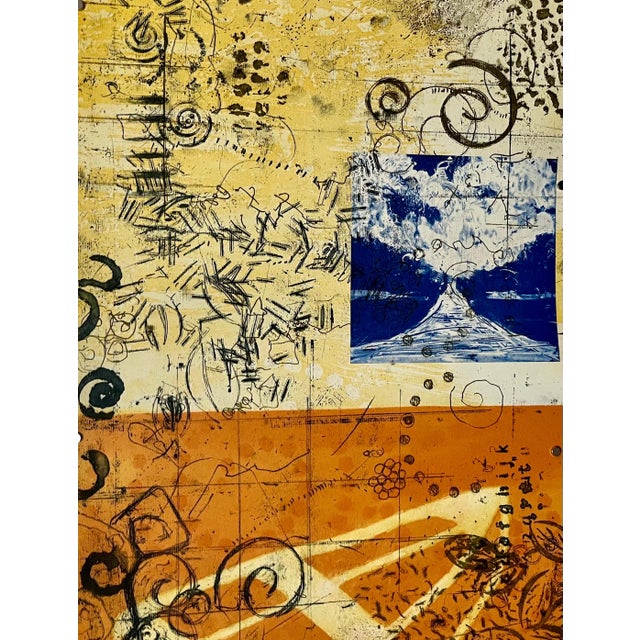 Abstract Cheryl Warrick, Abstract Drypoint Etching Cheryl Warrick African American Woman Artist, 2006 For Sale - Image 3 of 9