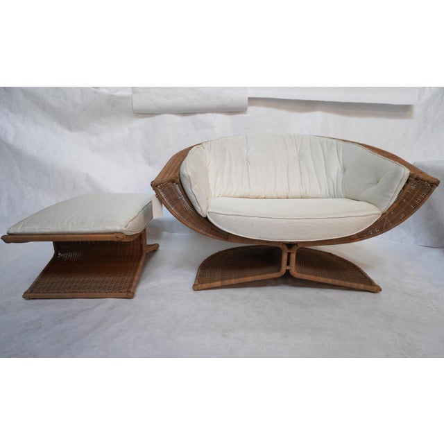 Lotus Outdoor Lounge Chair #6532 Vintage Fong Brothers’ / Tropi-Cal design by Miller Yee Fong, circa 1968. Stainless steel...